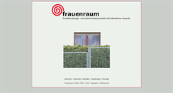 Desktop Screenshot of frauenraum.de