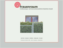 Tablet Screenshot of frauenraum.de